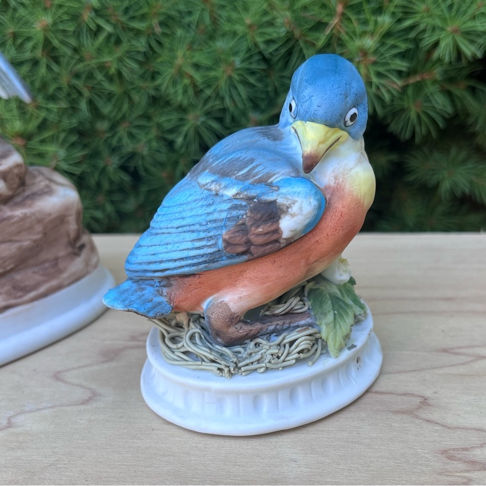 Vintage Lefton Porcelain Baby Blue Bird